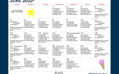 June MCU Activity Calendar