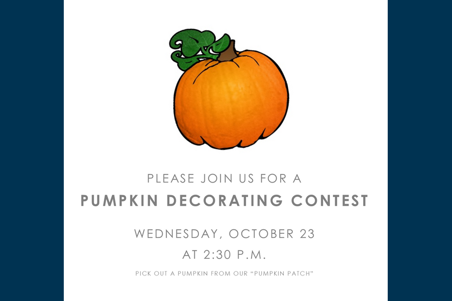 A Pumpkin Decorating Contest