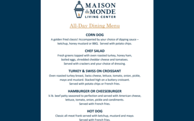 June All-Day Dining Menu