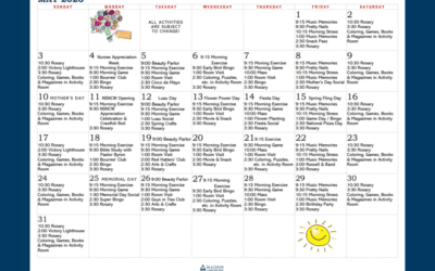 May Activity Calendar